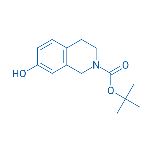 7-羟基-3,4-二氢异喹啉-2(1H)-羧酸叔丁酯 结构式