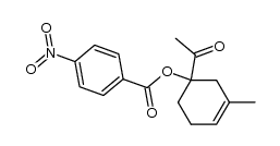 Ethanone, 1-[3-methyl-1-[(4-nitrobenzoyl)oxy]-3-cyclohexen-1-yl]- 结构式