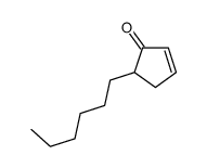 5-己基-2-环戊烯-1-酮 结构式