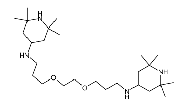 4-Piperidinamine, N,N'-[1,2-ethanediylbis(oxy-3,1-propanediyl)]bis[2,2,6,6-tetramethyl- (9CI) 结构式