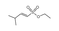 (E)-3-甲基-1-丁烯-1-磺酸乙酯 结构式