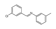 N-(3-CHLOROBENZYLIDENE)-M-TOLUIDINE 结构式