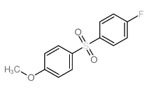 P-FLUOROPHENYL-P-METHOXYPHENYL SULFONE 结构式