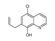 7-烯丙基-5-氯喹啉-8-醇 结构式