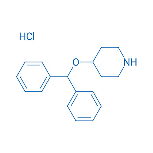 4-(二苯基甲氧基)氯化哌啶 结构式