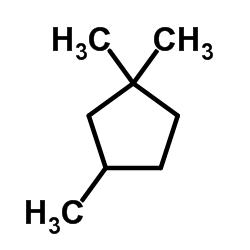 1,1,3-三甲基环戊烷 结构式