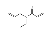 N-乙基-N-2-丙烯基-2-丙烯酰胺 结构式