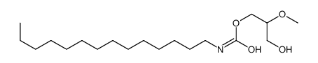 Carbamic acid, tetradecyl-, 3-hydroxy-2-methoxypropyl ester 结构式
