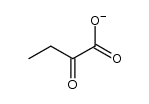 Butanoic acid, 2-oxo-, ion(1-) 结构式