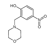 2-[(吗啉-4-基)甲基]-4-硝基苯酚 结构式