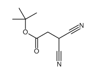 Propanoic acid, 3,3-dicyano-, 1,1-dimethylethyl ester 结构式