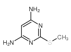 4,6-二氨基-2-甲基巯基嘧啶 结构式