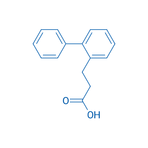 3-([1,1'-biphenyl]-2-yl)propanoic acid 结构式