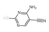 2-巯基-4-氨基嘧啶-5-甲腈 结构式