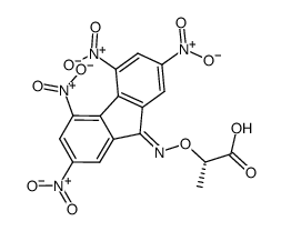 (+)-Alpha-(2,4,5,7-四硝基-9-亚芴氨基氧基)丙酸 结构式