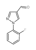 1-(2-氟苯基)吡唑-4-甲醛 结构式