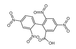2',4,4',6-四硝基-2-联苯甲酸 结构式