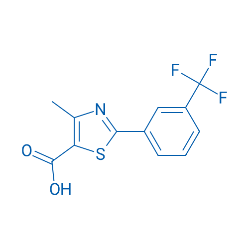 4-甲基-2-[3-(三氟甲基)苯基]-1,3-噻唑-5-羧酸 结构式