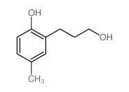 2-(3-羟丙基)-4-甲基苯酚 结构式