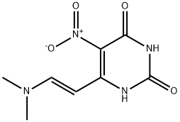 (E)-6-(2-(二甲氨基)乙烯基)-5-硝基嘧啶-2,4(1H,3H)-二酮 结构式