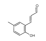 3-(2-羟基-5-甲基苯基)-2-丙烯醛 结构式