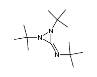 2-Propanamine, N-[1,2-bis(1,1-dimethylethyl)-3-diaziridinylidene]-2-methyl- 结构式