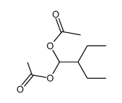 2-乙基-1,1-丁二醇二乙酸酯 结构式