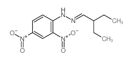 2-乙基丁醛-2,4-二硝基苯腙 结构式