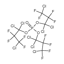 1-Propanol, 1,1,3-trichloro-2,2,3,3-tetrafluoro-, phosphate (3:1) (8CI,9CI) 结构式