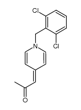 2-Propanone, 1-[1-[(2,6-dichlorophenyl)methyl]-4(1H)-pyridinylidene]- 结构式