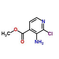 2-氯-3-氨基异烟酸甲酯 结构式