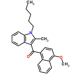 试剂JWH-098(储存“-20℃”；运输“冰袋”) 结构式