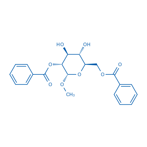 METHYL-2,6-DI-O-BENZOYL-ALPHA-D-GLUCOPYRANOSIDE 结构式
