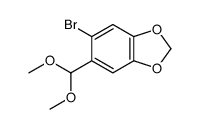 1,3-Benzodioxole, 5-bromo-6-(dimethoxymethyl)- 结构式