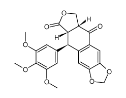 苦鬼臼脂毒酮 结构式
