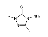 3H-1,2,4-Triazole-3-thione, 4-amino-2,4-dihydro-2,5-dimethyl- 结构式