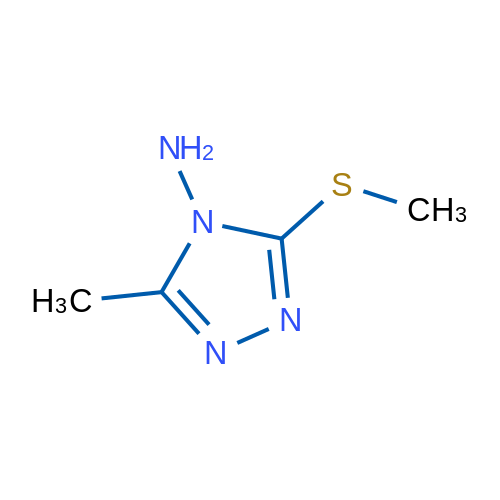 5-甲基-3-(甲硫基)-4H-1,2,4-三唑-4-胺 结构式