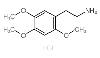 2-(2,4,5-三甲氧基苯基)乙胺盐酸盐 结构式
