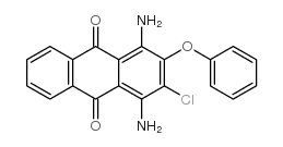 1,4-二氨基-3-氯-2-苯氧基-9,10-蒽二酮 结构式