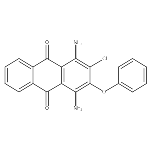 1,4-二氨基-2-氯-3-苯氧基-9,10-蒽二酮 结构式