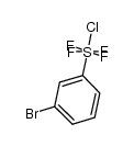 Sulfur, (3-bromophenyl)chlorotetrafluoro-, (OC-6-32)- 结构式