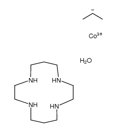 水丙基(1,4,8,11-四氮杂环十四烷)合钴(2+) 结构式