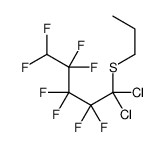 Pentane, 1,1-dichloro-2,2,3,3,4,4,5,5-octafluoro-1-(propylthio)- 结构式