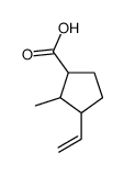 3-乙烯基-2-甲基环戊烷羧酸 结构式