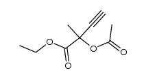 3-Butynoic acid, 2-(acetyloxy)-2-methyl-, ethyl ester 结构式