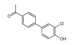 4-(4-乙酰基苯基)-2-氯苯酚 结构式