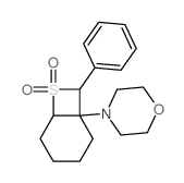 Morpholine, 4-(7,7-dioxido-8-phenyl-7-thiabicyclo[4.2.0]oct-1-yl)- 结构式