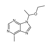 9-(1-乙氧基乙基)-6-甲基-9H-嘌呤 结构式