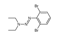 1-Triazene, 1-(2,6-dibromophenyl)-3,3-diethyl- 结构式