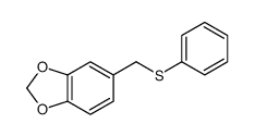 1,3-Benzodioxole, 5-[(phenylthio)methyl]- 结构式